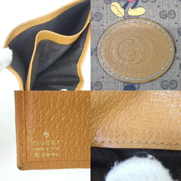 Authentic GUCCI Disney collaboration Mickey Mouse GG Supreme wallet PVC - Picture 11 of 11
